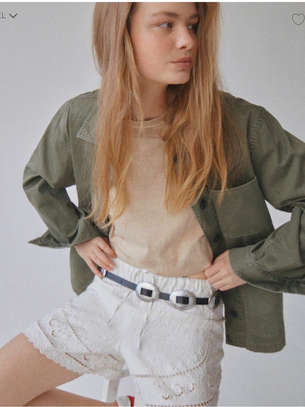 Madewell Olive Green Utility Jacket with Patch Pocket